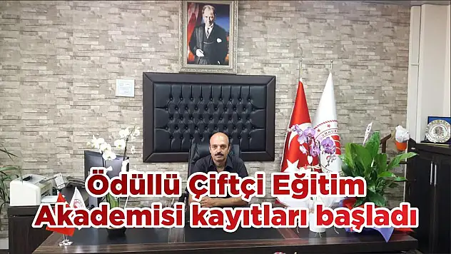 Ödüllü Çiftçi Eğitim Akademisi kayıtları başladı