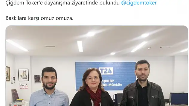 SOL Parti'den Çiğdem Toker'e Destek Ziyareti