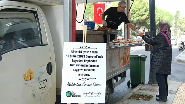 Tire'de 6 Şubat depremi anıldı