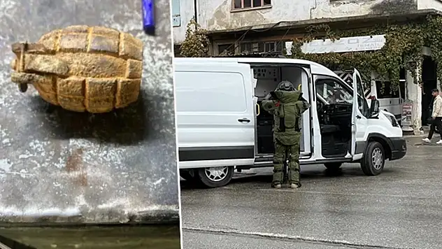 Tire'de tarlada el bombası paniği!