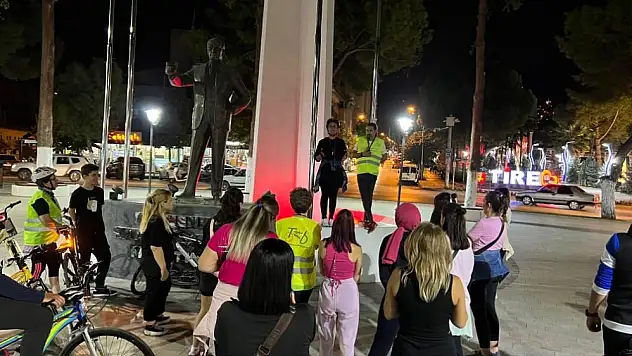 Tire Devlet Hastanesi ve Tire Bisiklet Derneği, meme kanseri farkındalığı için pedal çevirdi!