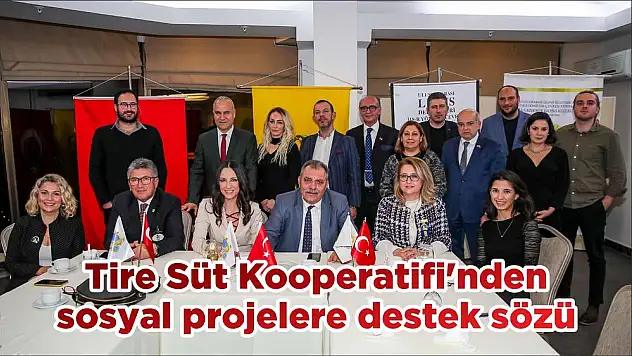 Tire Süt Kooperatifi’nden sosyal projelere destek sözü