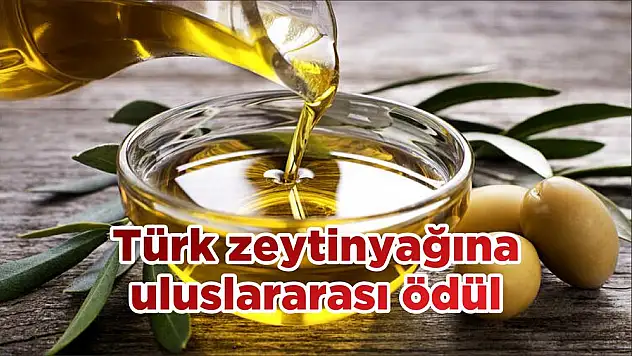 Türk zeytinyağına uluslararası ödül