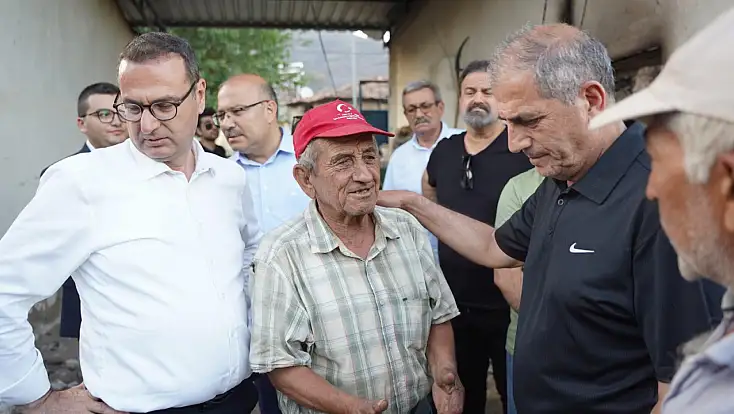Karadoğan ve Köseler’de Yangın Bölgesine Ziyaret
