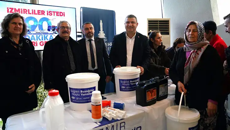 Tire’de Üreticiye Büyük Destek: Şap Hastalığına Karşı “Buzağı Kiti” Dağıtıldı