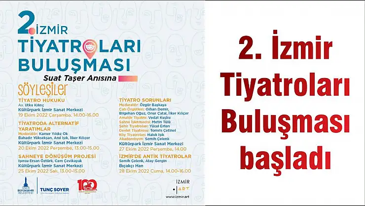 2. İzmir Tiyatroları Buluşması başladı