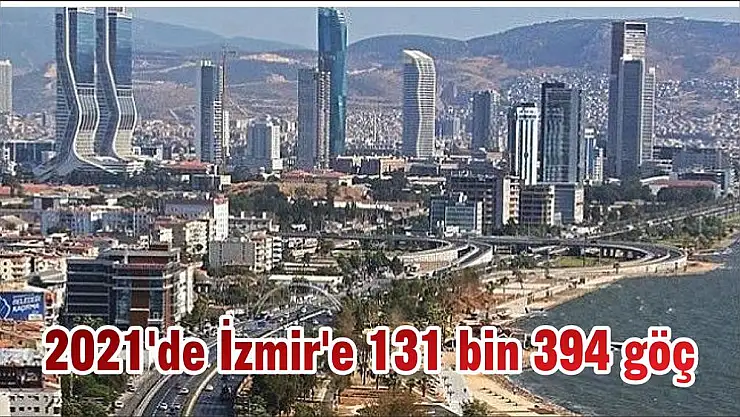 2021'de İzmir'e 131 bin 394 göç
