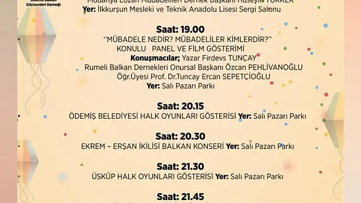 4. Ödemiş Balkan Şenliği yarın akşam 