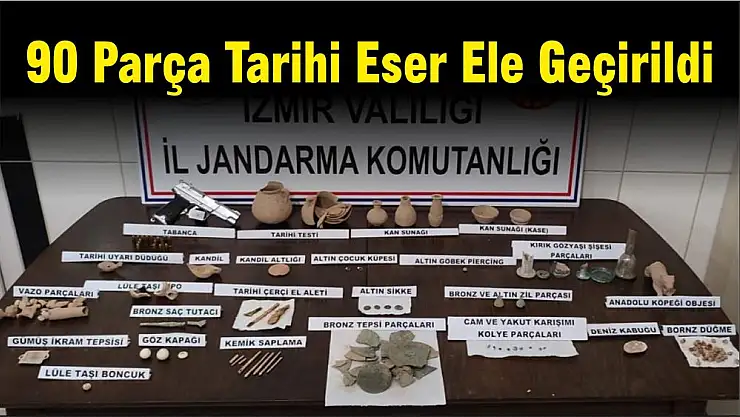 90 Parça Tarihi Eser Ele Geçirildi