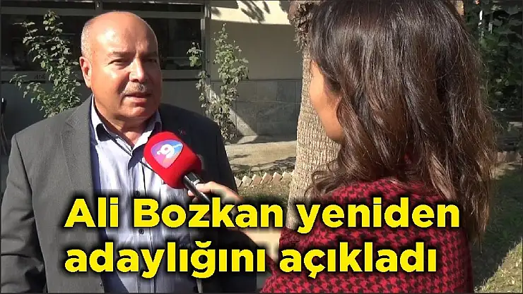 Ali Bozkan yeniden adaylığını açıkladı