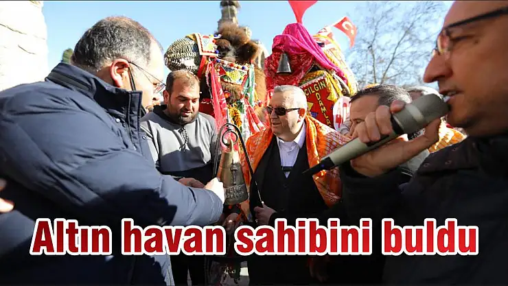 Altın havan sahibini buldu