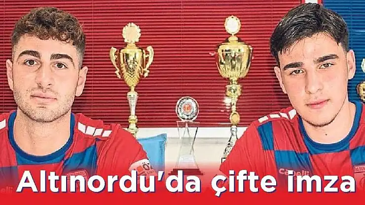 Altınordu'da çifte imza