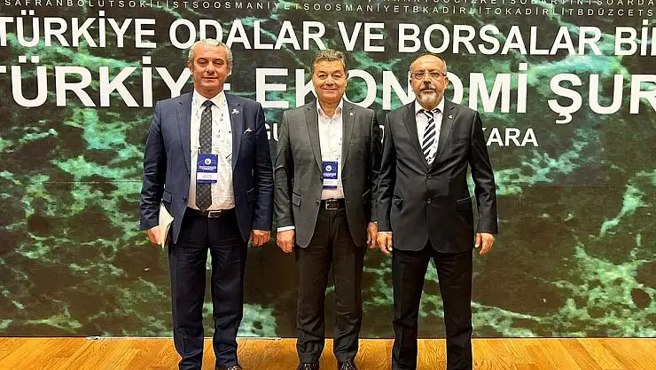 Ankara’daki büyük Ekonomi Şurası’na Bergama Ticaret Odası Başkanı Kolat katıldı