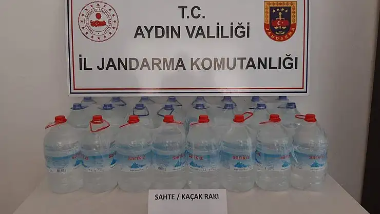 Aydın’ın o ilçesinde litrelerce kaçak alkol ele geçirildi