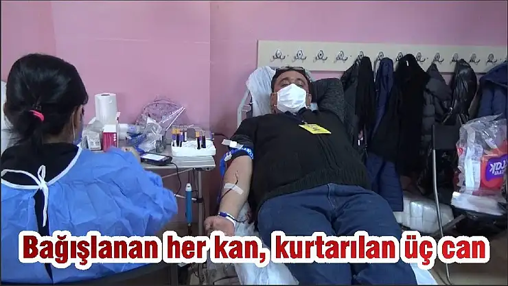 Bağışlanan her kan, kurtarılan üç can
