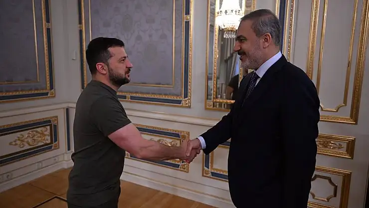 Bakan Fidan Ukrayna Devlet Başkanı Zelenskiy ile görüştü