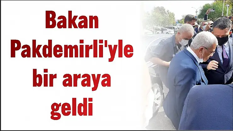 Bakan Pakdemirli'yle bir araya geldi