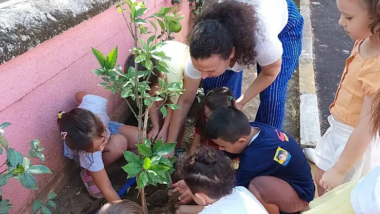 Bayındır'da 'Her Çocuk Bir Fidan, İlk Ders Yeşil Vatan' Projesi