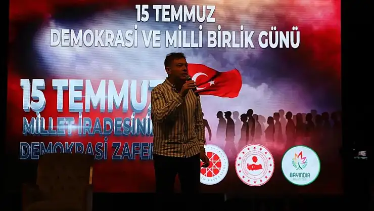 Bayındır Kaymakamı Emin Kaymak 15 Temmuz programına katıldı
