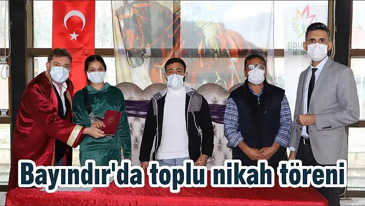 Bayındır'da toplu nikah töreni