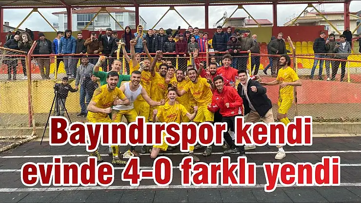 Bayındırspor kendi evinde 4-0 farklı yendi