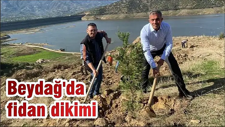 Beydağ'da fidan dikimi