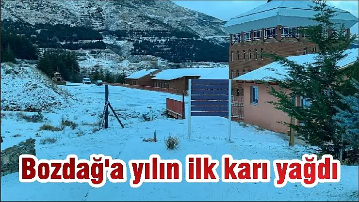 Bozdağ'a yılın ilk karı yağdı