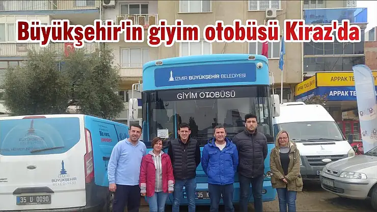 Büyükşehir'in giyim otobüsü Kiraz’da
