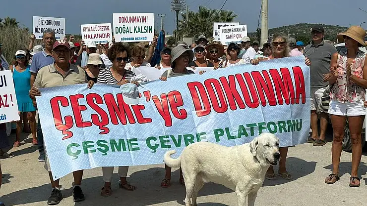 Çeşme’de ‘Havlunu al da gel’ eylemi
