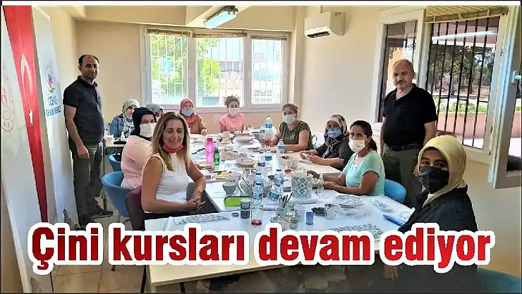 Çini kursları devam ediyor