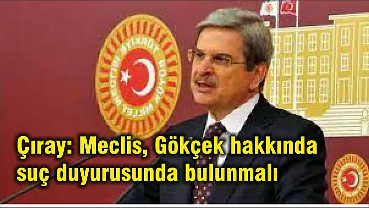 Çıray: Meclis, Gökçek hakkında suç duyurusunda bulunmalı