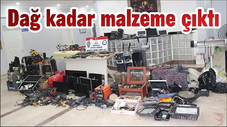 Dağ kadar malzeme çıktı