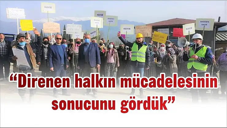 'Direnen halkın mücadelesinin sonucunu gördük'