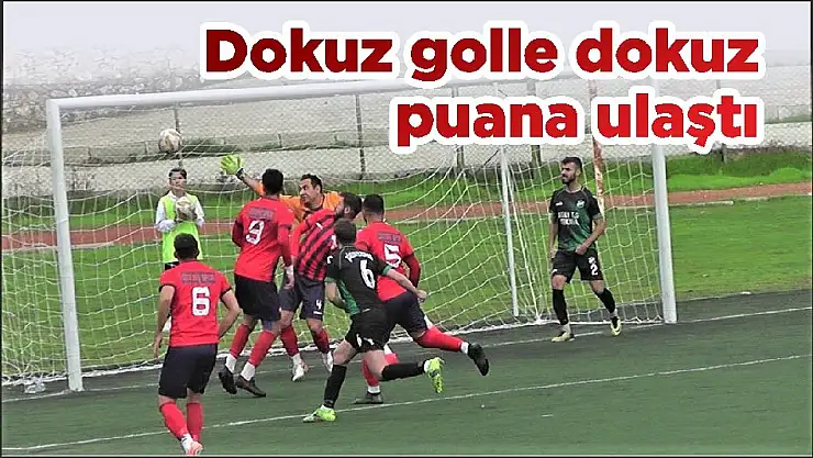 Dokuz golle dokuz puana ulaştı