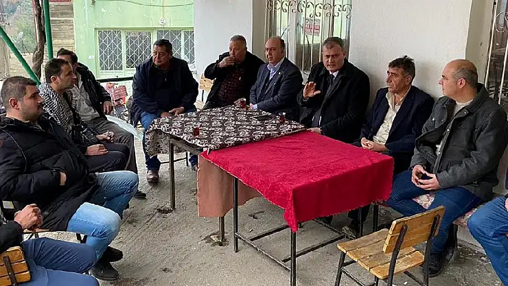 Dündarlı Köyü'nde, vatandaşla buluştular