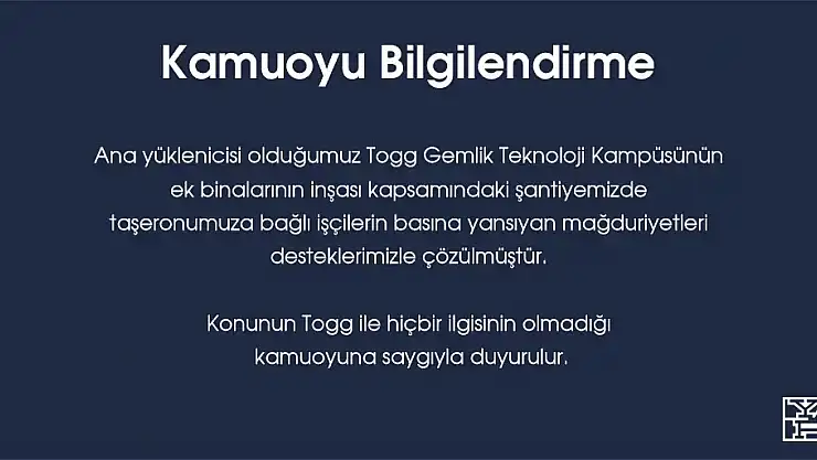 Eylem yapan TOGG fabrikası işçileri istediğini aldı