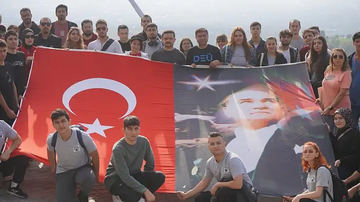Gazi Mustafa Kemal Atatürk doğa yürüyüşünde anıldı
