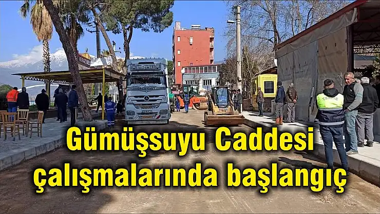 Gümüşsuyu Caddesi çalışmalarında başlangıç