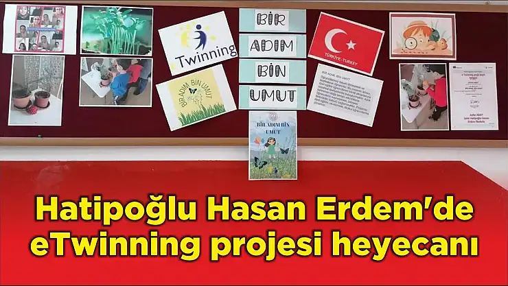Hatipoğlu Hasan Erdem'de eTwinning projesi heyecanı