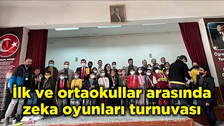 İlk ve ortaokullar arasında zeka oyunları turnuvası