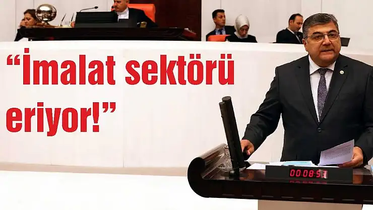 'İmalat sektörü eriyor!'