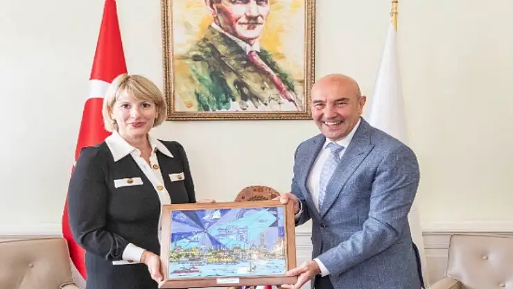 İngiltere Büyükelçisi Morris Başkan Soyer'i ziyaret etti