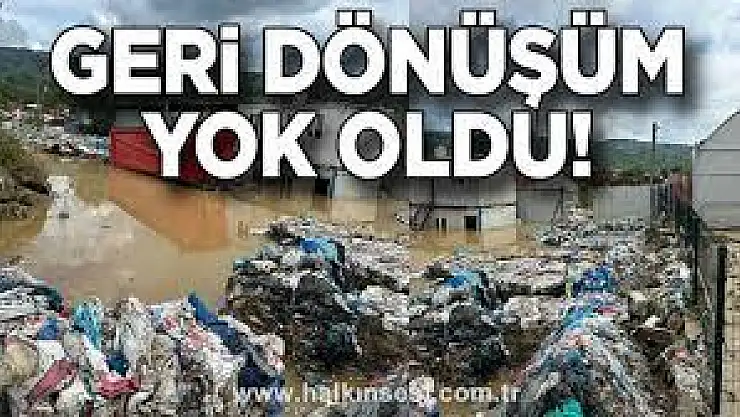 İstanbul’da sel geri dönüşüm tesisini vurdu