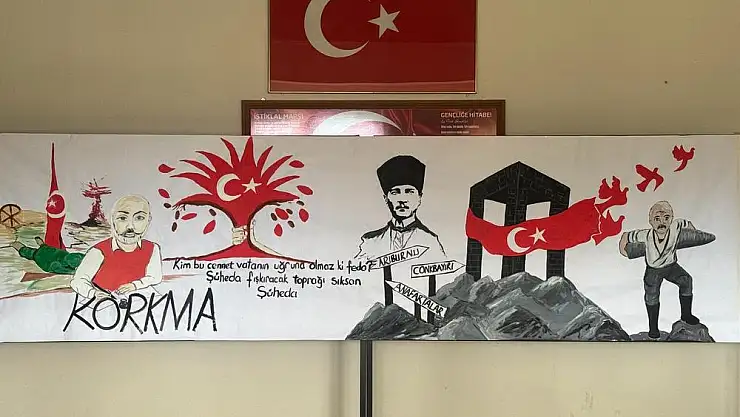 “İstiklal Marşımızın Kabulü ve Çanakkale Zaferimiz' resim çalışmamız