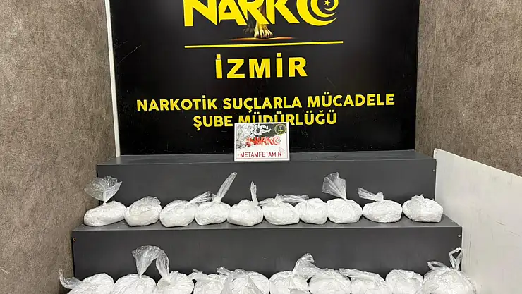 İzmir Bornova'da 30 Kilo Metamfetamin Ele Geçirildi: Şahıs Tutuklandı