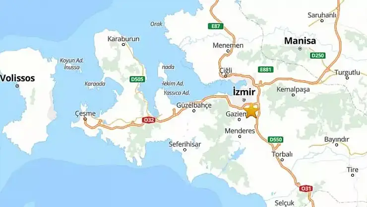 İzmir’ de deprem. Merkez üssü Buca…