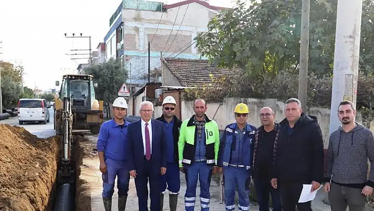İZSU'nun Ödemiş'te yağmur suyu hattı yatırımları sürüyor 