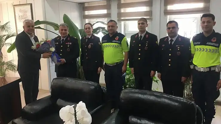 Jandarma Teşkilatının 186. Kuruluş Yıl Dönümünde Kaymakam Aksoy'a Ziyaret
