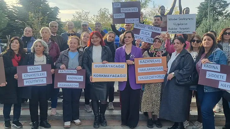 Karabağlar'dan Kadına Şiddete Karşı Tek Yürek Mesajı