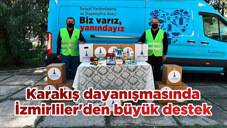 Karakış dayanışmasında İzmirliler'den büyük destek